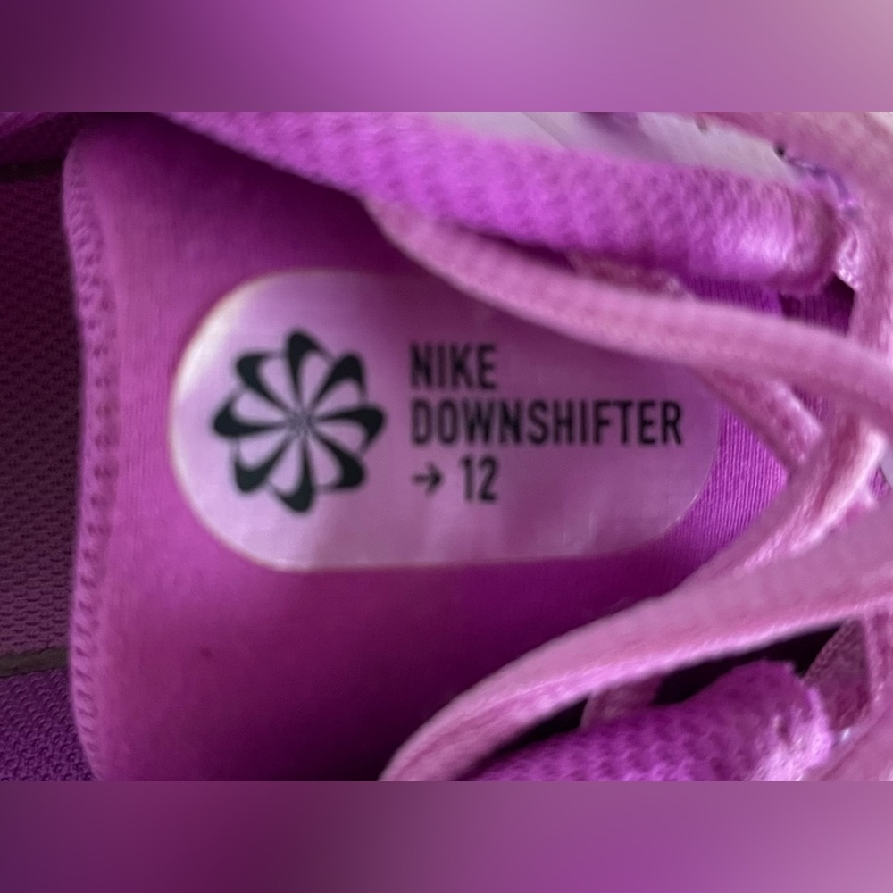 NIKE Downshifter 12 Purple/Lilac Running Shoes Youth 7Y Women’s 8.5 - Picture 6 of 7